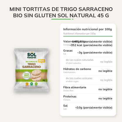 Información nutricional