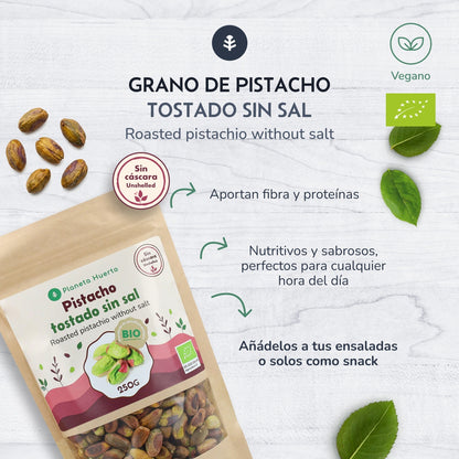 Geröstete Pistazienkerne, ungesalzen Eco Planeta Huerto 250 g