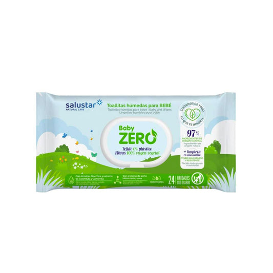 BabyZero Salustar biodegradable baby wipes, 24 units