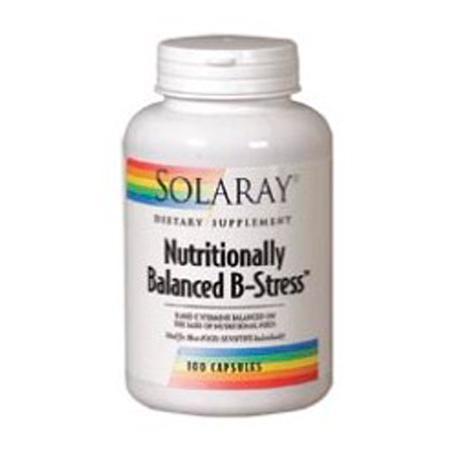 Nutritionally Balanced B stress Solaray, 100 capsule