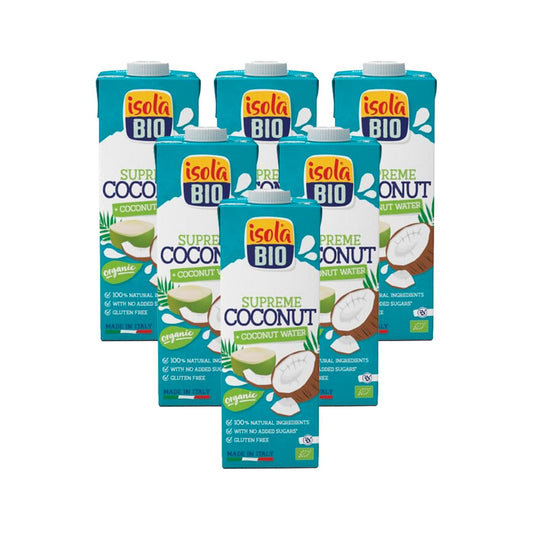 Pack 6 uds Bebida de Coco Supreme Bio Isola Bio 1L