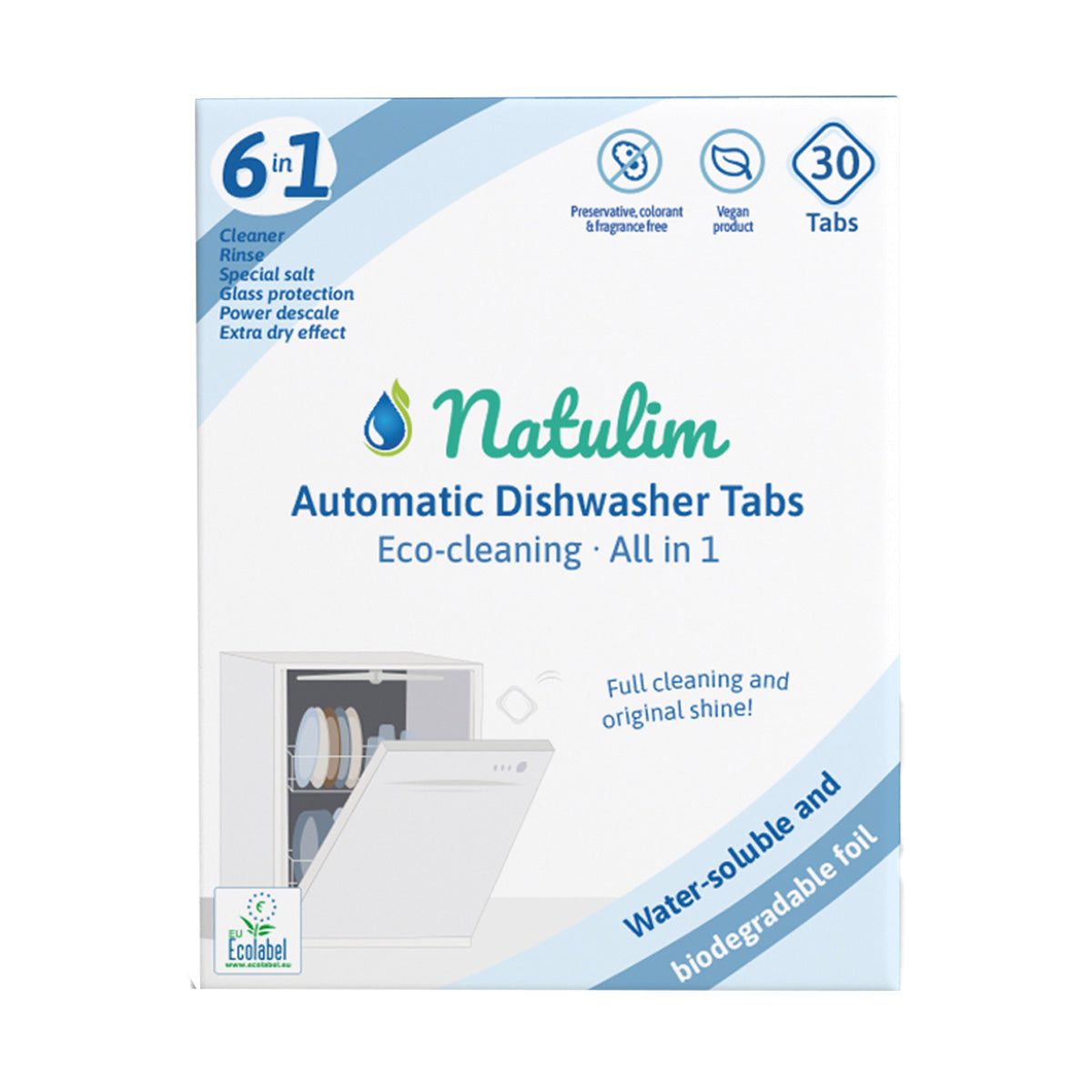 Eco diskmedel 6 i 1 Natulim 30 st