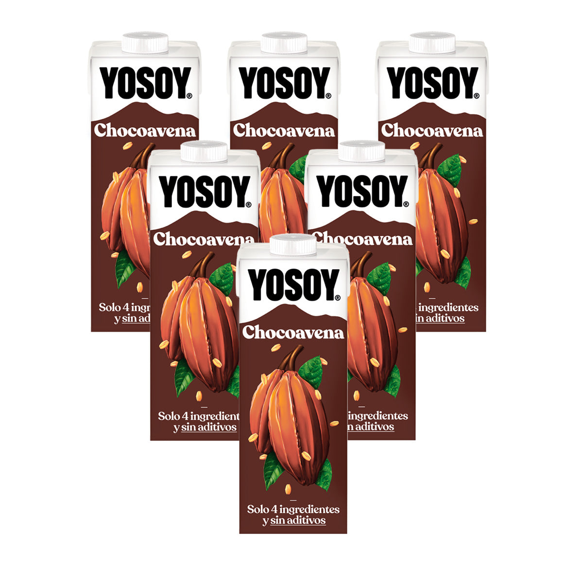 Pack 6 uds Bebida de Choco Avena YOSOY 1L