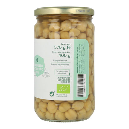 Pak 6x Gekookte Kikkererwten ECO Planet Garden 570 g