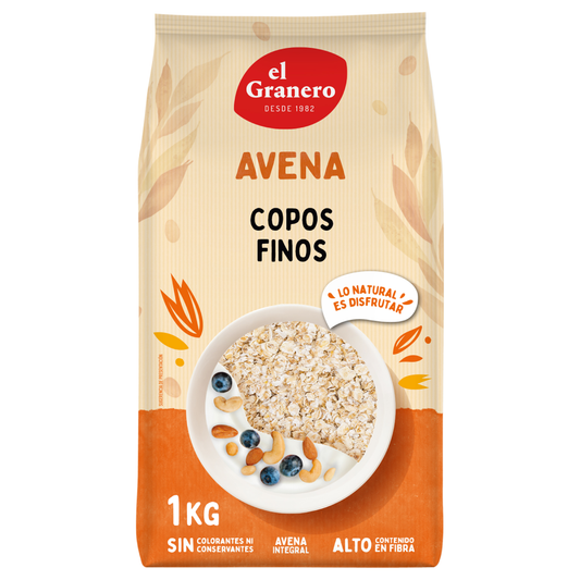 Flocons d'avoine complète El Granero 1 kg