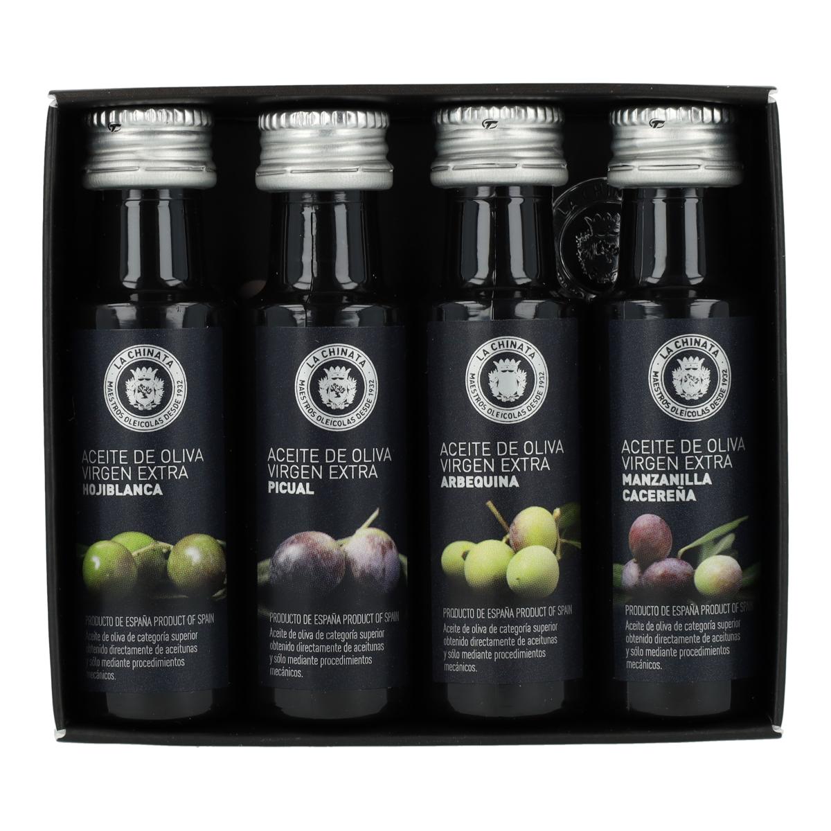 Mini coffret dégustation (4 variétés d'huile d'olive vierge extra)  La Chinata