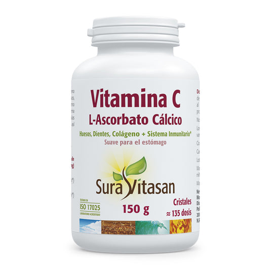 Vitamin C L-Ascorbat, Sura Vitasan, 150 g