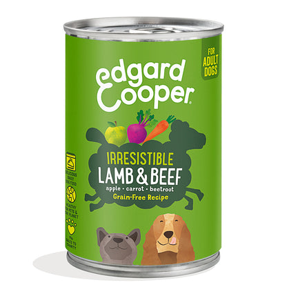 Edgard & Cooper Lamb and Beef Wet Dog Food 400 g