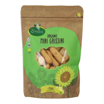 Mini grissini z pestkami słonecznika BIO bezglutenowe Zealia 75 g