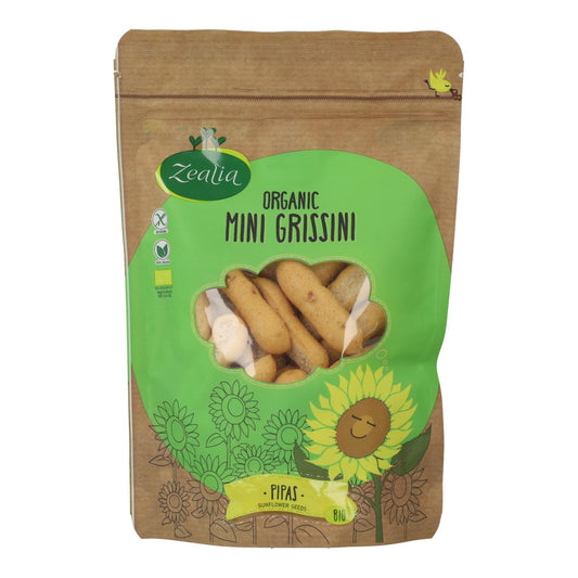 Mini grissini z pestkami słonecznika BIO bezglutenowe Zealia 75 g