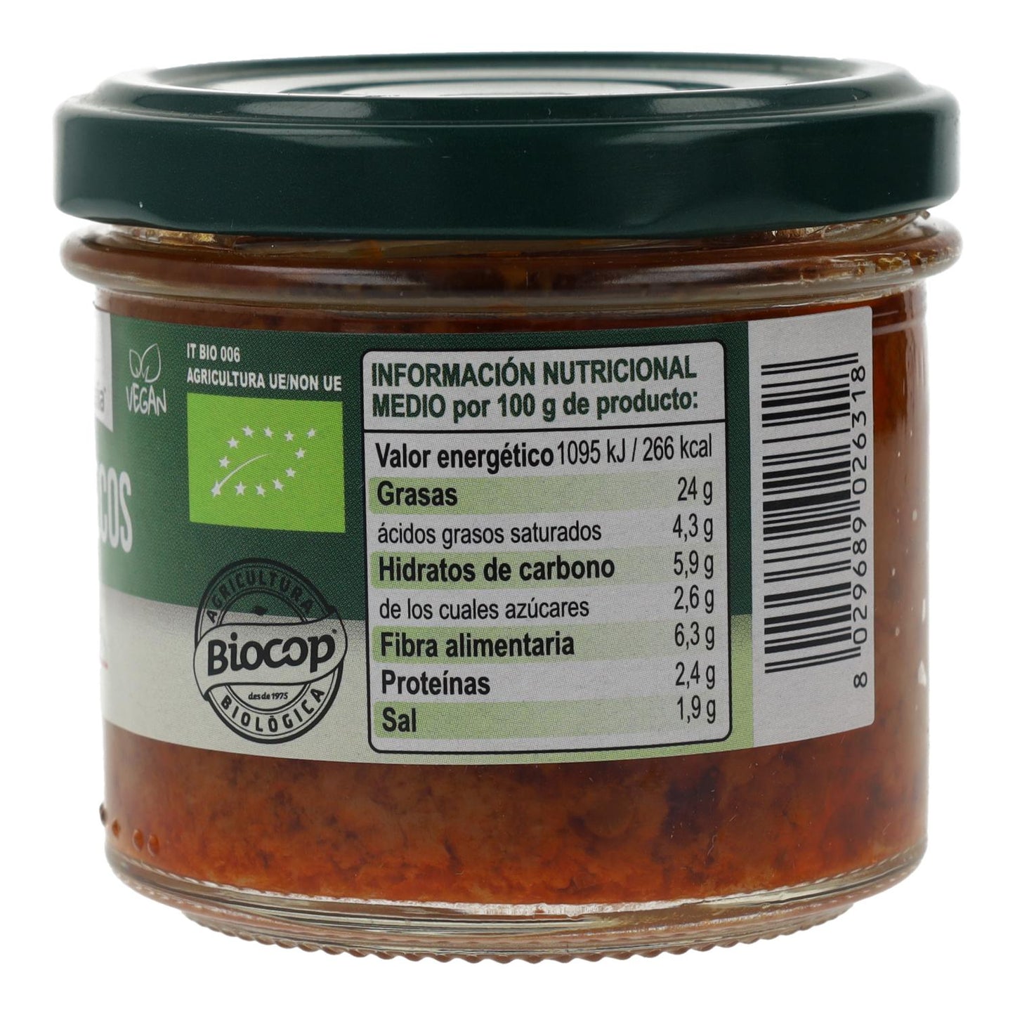 Organica Italia Organic Sun-dried Tomato Pâté, 100 g