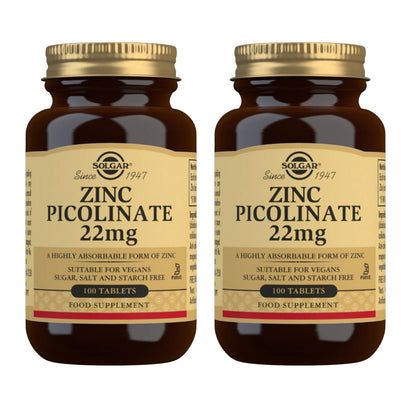 2er-Pack Zinkpicolinat, 100 Tabletten à 22 mg