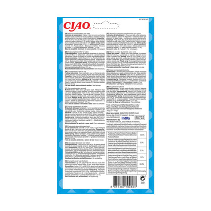 Churu Cat Bites recept på tonfisk med pilgrimsmussla Snacks för katter 3 x 10 g