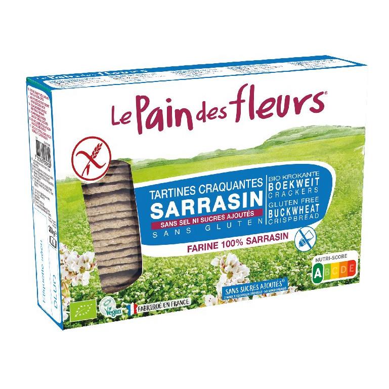 Le Pain de Fleurs Organic Gluten-Free Unsalted Buckwheat Crackers 300 g