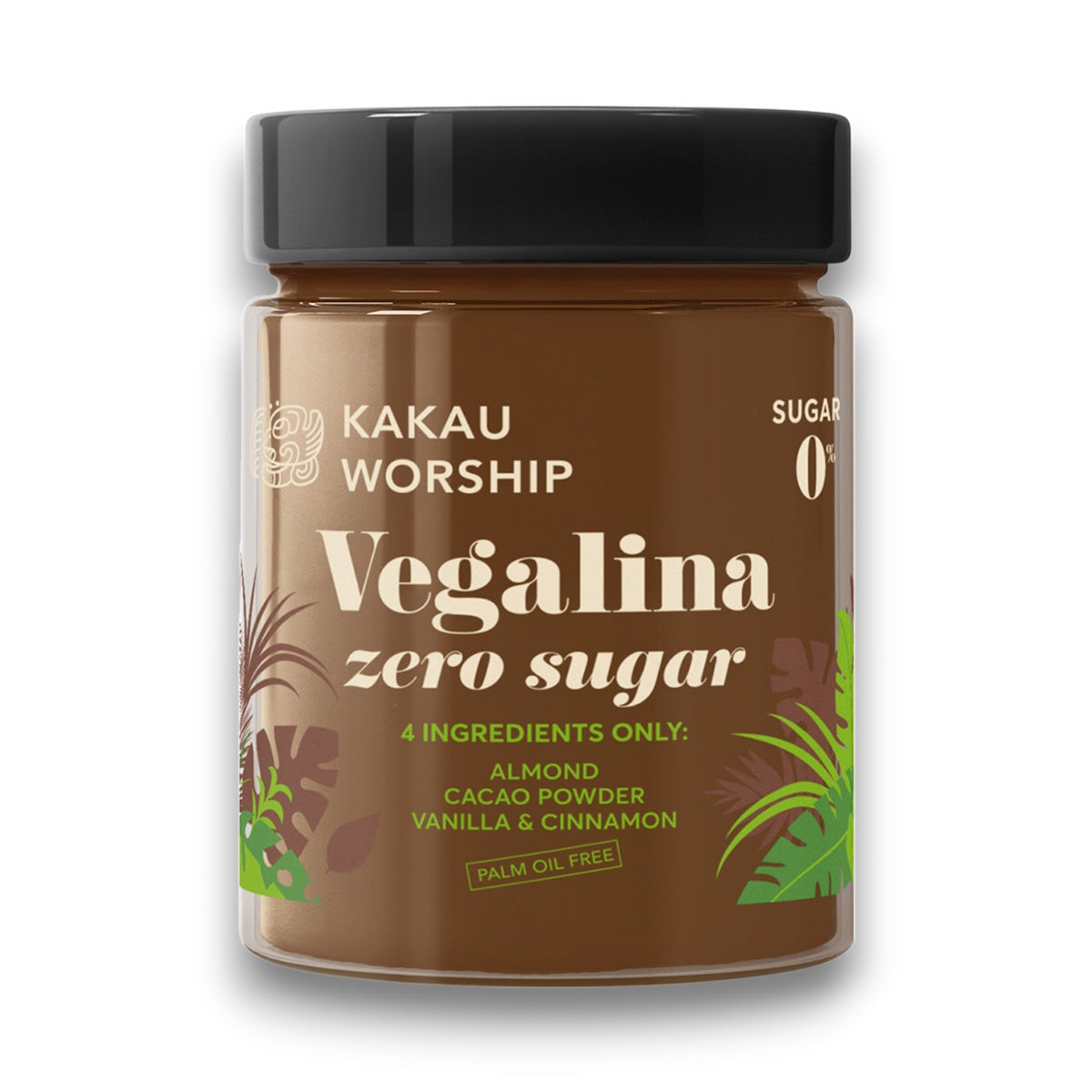 Kakaocreme Vegalina Zero Sugar Mandel 95 % Kakau Worship 200 g