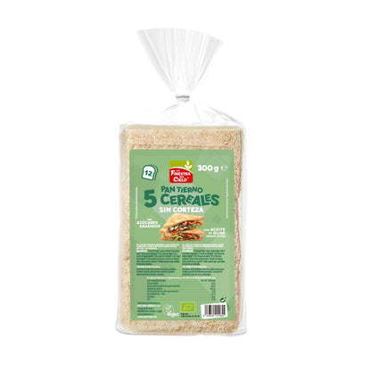 La Finestra Sul Cielo Organic 5-Grain Soft Bread Loaf Without Crust 300 g