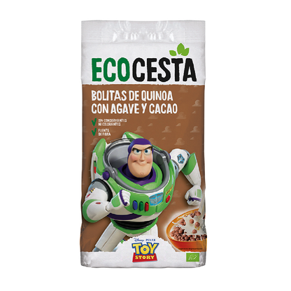 Quinoa balls with agave and organic cacao, Disney edition Ecocesta, 300 g