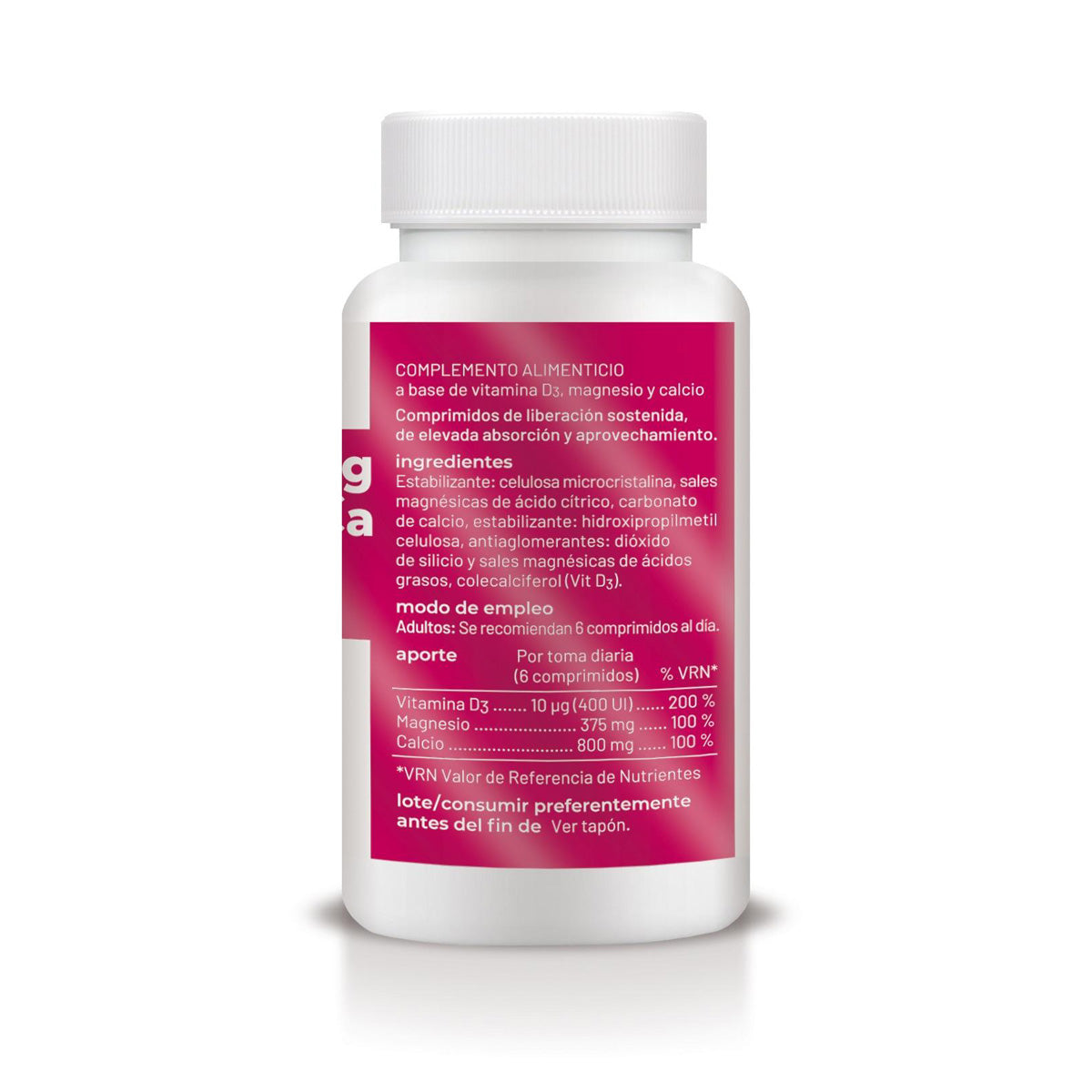 Vitamine D3+MG à libération prolongée, Soria Natural, 60 comprimés