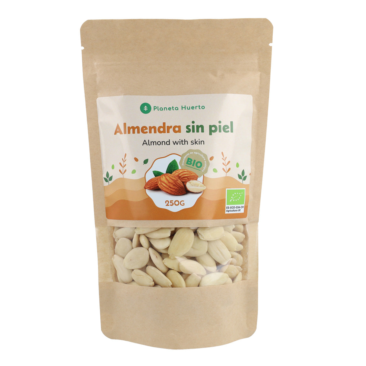 Blancherade mandlar ECO Planeta Huerto 250 g