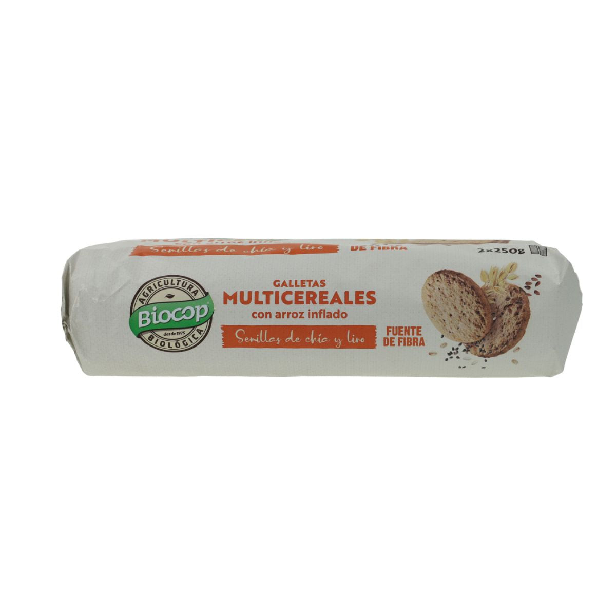 Multigrain-kex med puffat ris BIO Biocop 2 förpackningar 500 g