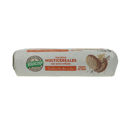Multigrain-kex med puffat ris BIO Biocop 2 förpackningar 500 g
