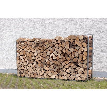 Supporto regolabile per conservare la legna da ardere