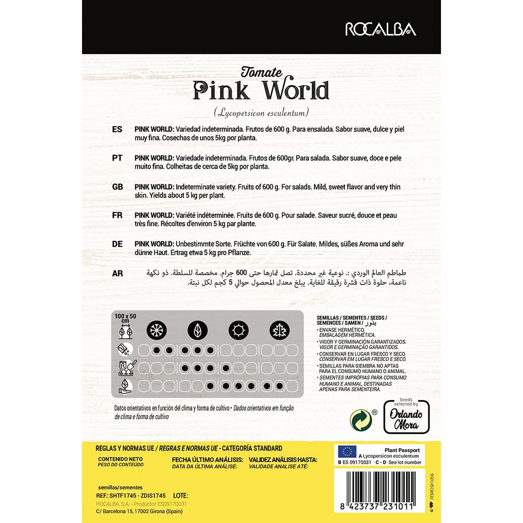 Tomatsfrön Pink World Collection