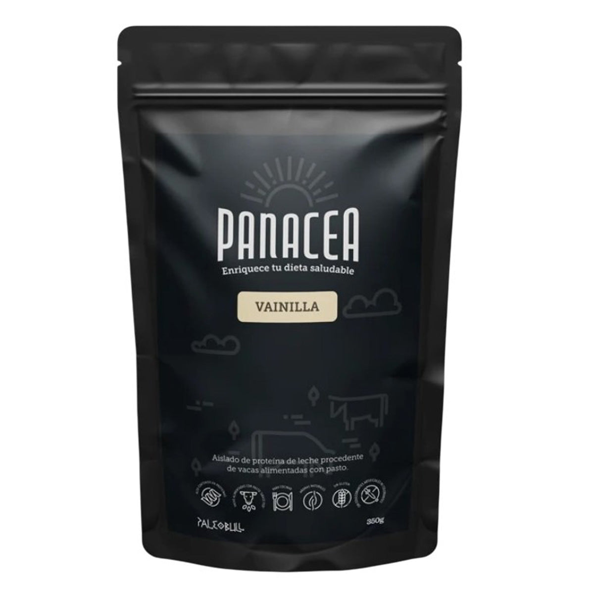 Paleobull Panacea Proteine isolate del siero di latte gusto vaniglia 350 g