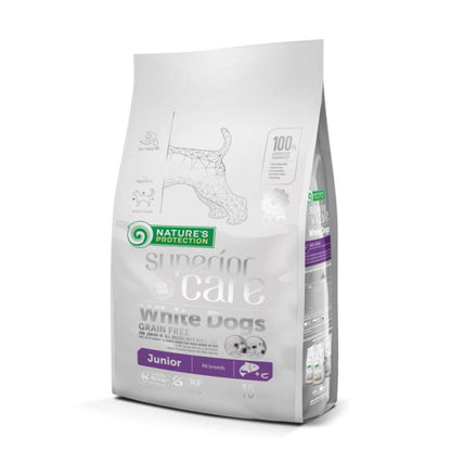 Nature's Protection White Dog Mangime senza cereali Salmone per cuccioli 1,5 kg