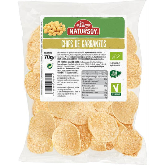 Chips di ceci ECO, 70 g. Natursoy