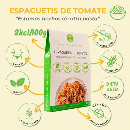 Konjac-spaghetti met tomaat The Konjac Shop 270 g