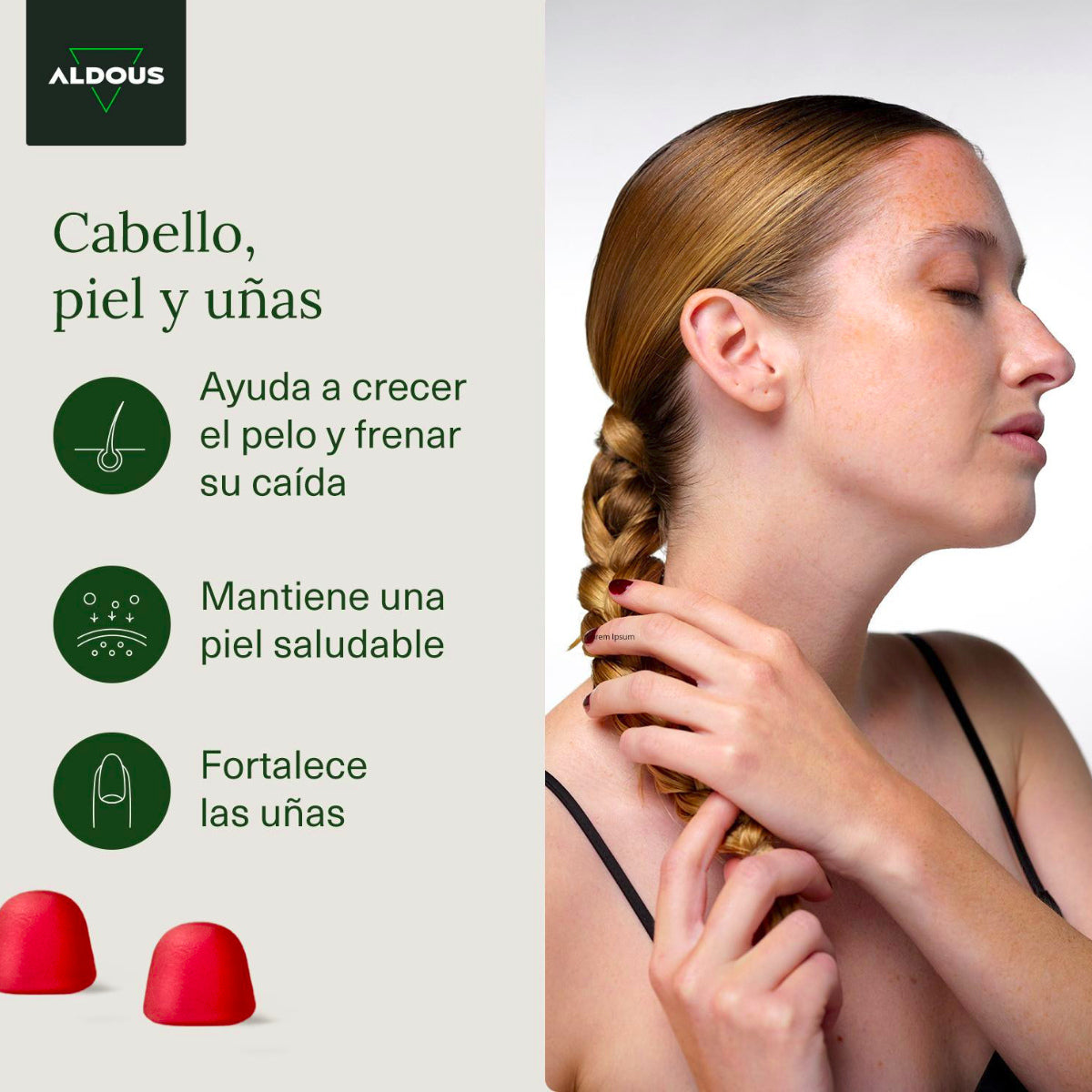 Caramelle gommose alla biotina Aldous 120 gummies