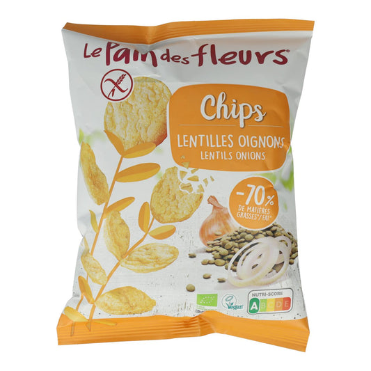 Glutenfreie Linsen-Chips mit Zwiebeln Le Pain des Fleurs 50 g