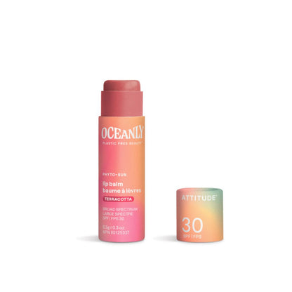 Oceanly - PHYTO-SUN Läppbalsam med färg SPF 30 - Terrakotta, Attitude, 8,5 g