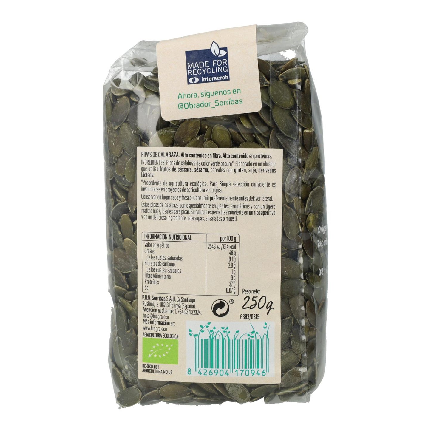 Bio-Kürbiskerne Biográ 500 g