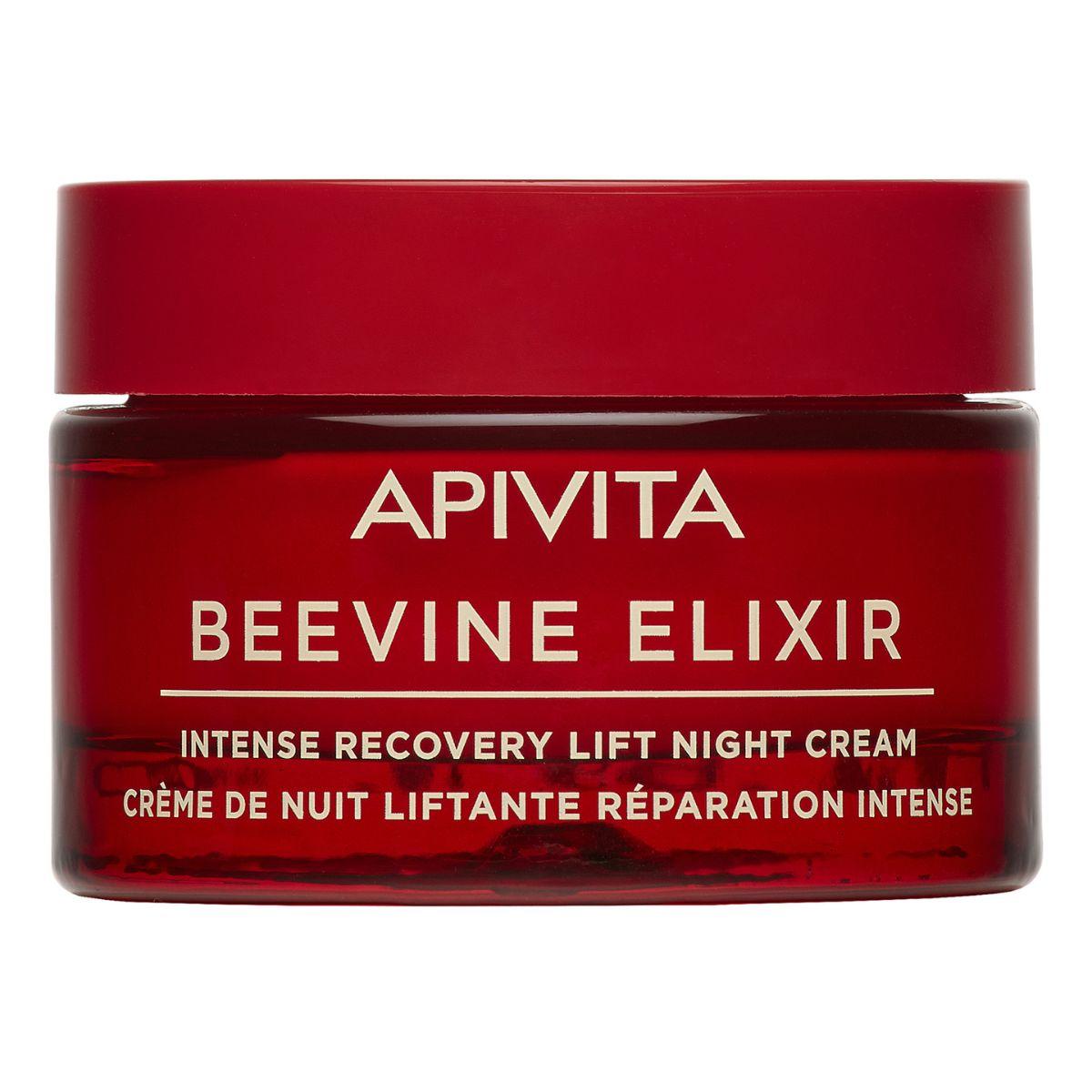 Intensiv återhämtande lyftande nattkräm BEEVINE ELIXIR, APIVITA 50 ml