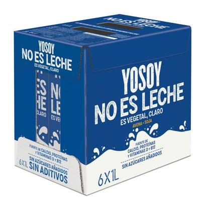 Lot de 6 boissons YOSOY NO ES LECHE à l'avoine et au soja sans gluten YOSOY 1 L