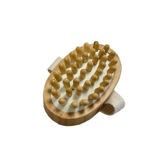 Brosse de massage anticellulite en bambou Naturabio