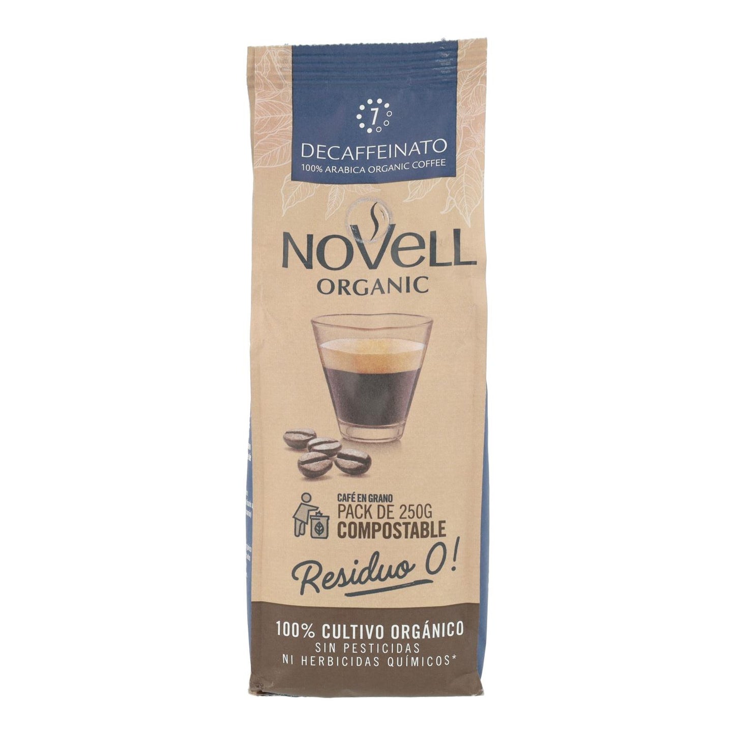 EKO-kaffebönor, koffeinfritt 250 g