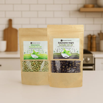 Geröstete schwarze Edamame mit Salz PLaneta Huerto 250gr