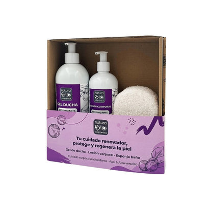 Julpaket för hygien och kroppsvård Antioxidant + Presentförpackning NaturaBIO Cosmetics