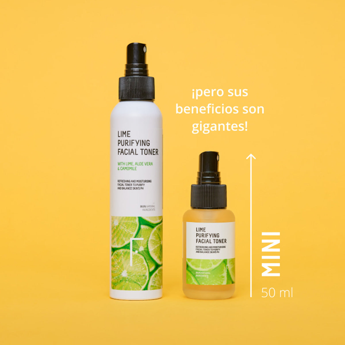 Mini size - Lime Purifying Facial Toner, Freshly Cosmetics, 50 ml