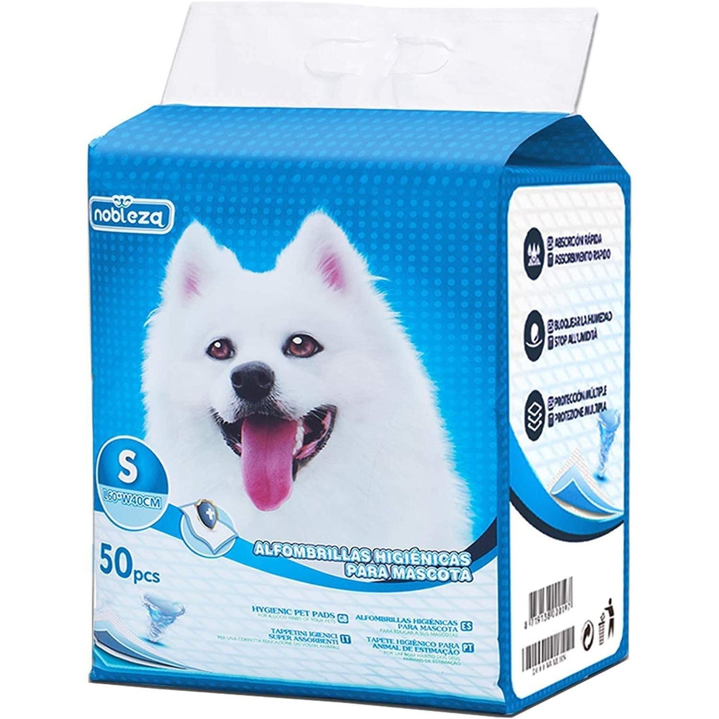 Tapis hygiénique en tissu non tissé 60 x 40 cm Nobleza 50 unités