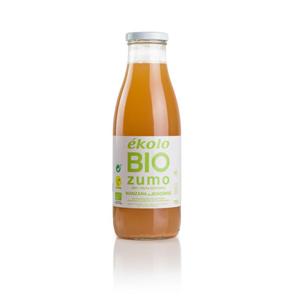 100 % gepresster Bio-Apfel-Ingwer-Saft Ékolo 750 ml