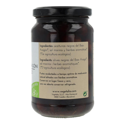 Olives noires Vegetalia d'Aragon 220 g