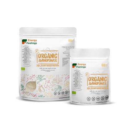 Protéines végétaliennes Organic Aminopower 73 % cacao Energy Feelings 500 g