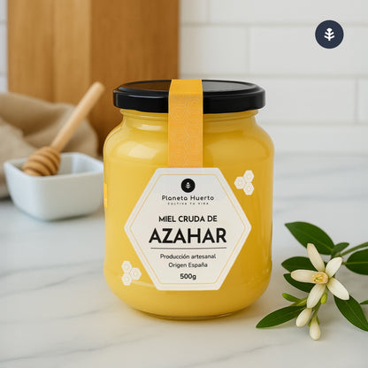 Pack 6x Miel Cruda de Azahar Planeta Huerto 500 g