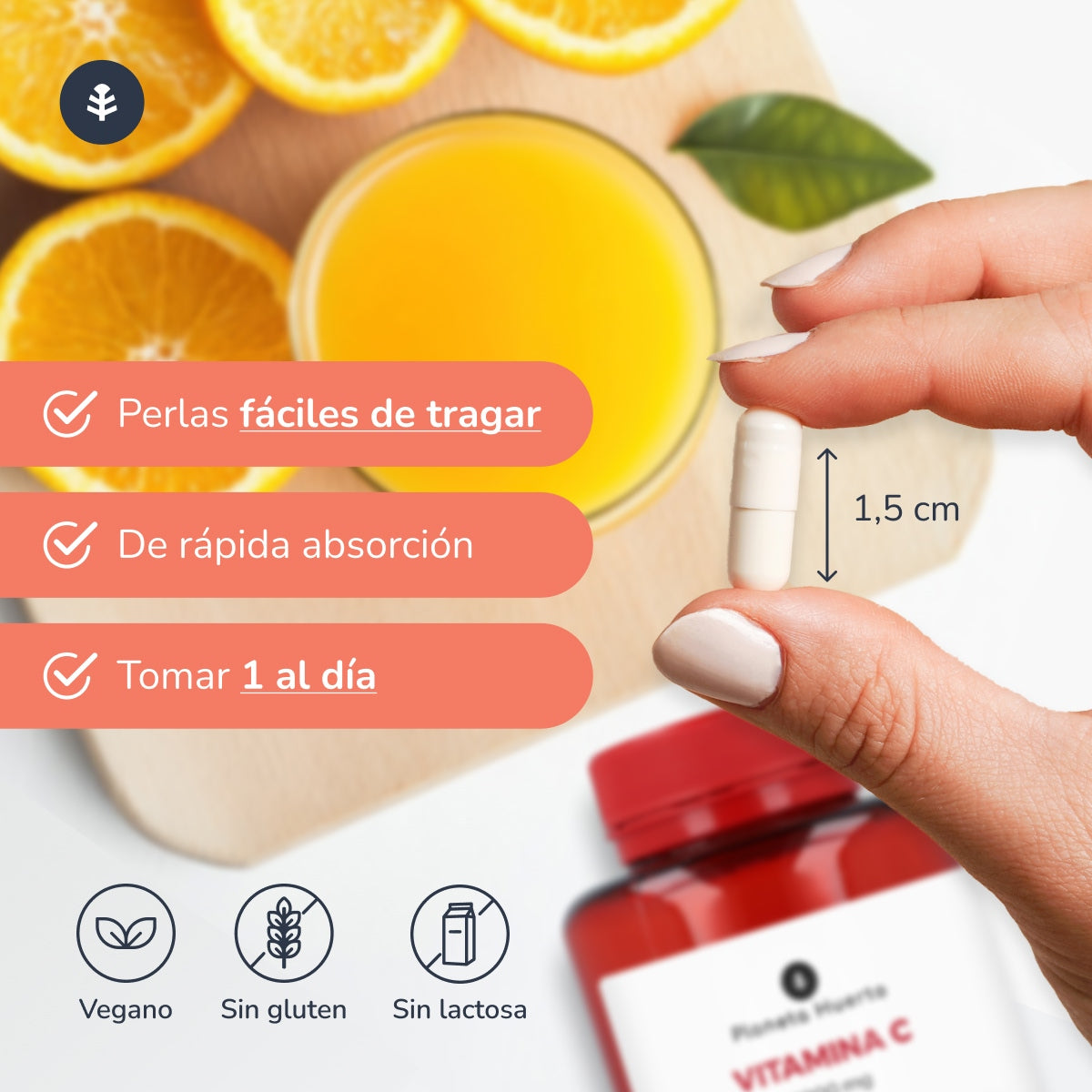 Pack 2x Vitamin C 1000 mg Planeta Huerto 90 Gemüsekapseln