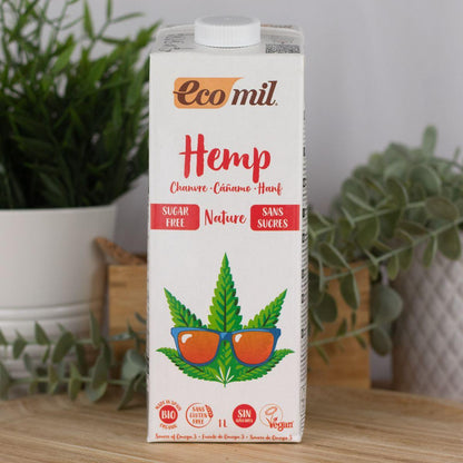 Boisson végétale au chanvre sans sucre bio Ecomil 1 L