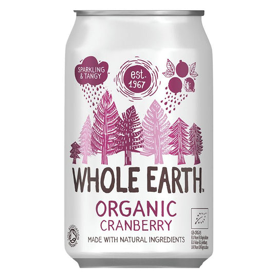 Boisson rafraîchissante bio aux myrtilles Whole Earth 330 ml